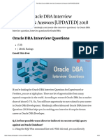 The Best Oracle DBA Interview Questions & Answers (UPDATED) 2018