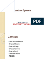 Database Systems: University of Gujrat