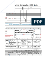 Bar Bending Schedule RCC Slab