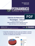 Diferenciação Das Várias Espécies de Seres Vivos A Partir de Sua Classificação