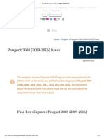 Fuse Box Diagram - Peugeot 3008 (2009-2016)