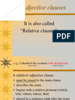 Adjective Clauses