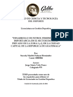 Tesis Desarrollo Futbol Femenino (Ultima) Sussy Salazar