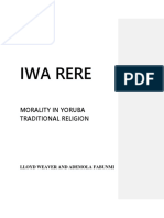 Iwa Rere Morality in Yoruba Traditional PDF