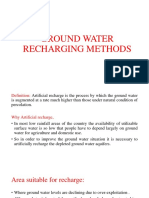 Artificial Ground Water Recharge