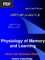 Physiology of Memory and Learning