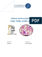 Indices Érythrocytaires