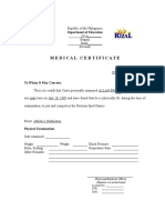 Medical Certificate 2010 Palaro