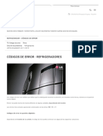 LG AYUDA Y SUGERENCIAS - REFRIGERADOR - CÓDIGOS DE ERROR - LG Chile PDF