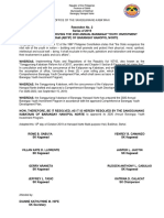 A Resolution Approving The 2020-2022 (Abyip) of Barangay Hanopol Norte