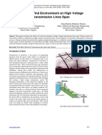 Effect of Wind Environment On High Voltage Transmission Lines Span