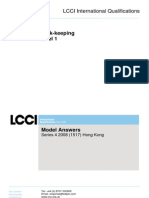 2008 LCCI Level1 Book-Keeping (1517-4)