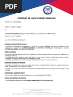 Contrat de Location de Vehicule