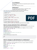 Dictionary in Python