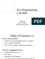 Tutorial: Java Programming With JDK: Jinhwa Kim School of Business Oklahoma State University