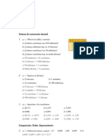 Matematicas Resueltos (Soluciones) Números Decimales 1º ESO 1 Parte