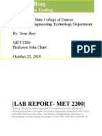 Cold Roll Lab Report