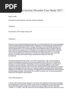 Generalized Anxiety Disorder Case Study 2017