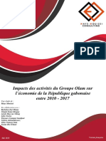 ETUDE Impacts Des Activités Du Groupe Olam Sur L'économie de La République Gabonaise Entre 2010 2017 Mays Mouissi Consulting