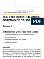 Sesión 1 - Antecedentes y Filosofías de La Calidad