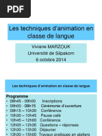 Techniques Animation en Classe de Langue