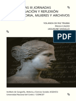 Libro de Las Jornadas de Historia Mujeres y Archivos