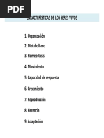 Clase 2-Caracteristicas de Los Seres Vivos