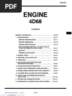 Mitsubishi Lancer Diesel 4D68 Workshop Manual - Engine