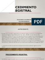 Procedimiento Registral