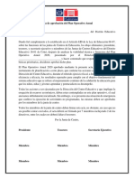 Acta de Aprobación Del Plan Operativo Anual