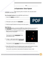 Solarsystem Worksheet For Gizmo Assignment