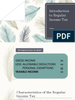 Introduction To Regular Income Tax