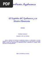 Manifiesto Ayahuasca