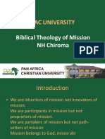 Biblical Theology of Mission Class Notes