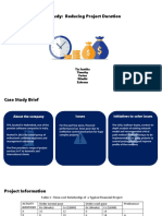 Case Study Reducing Project Duration