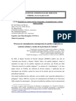 Bompadre Jose Maria (2013) - Procesos de Comunalizacion Contemporanea de Pueblos Originarios en Contextos Urbanos y Rurales de La Provincia de Cordoba PDF