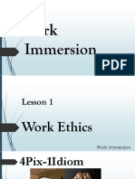 Lesson 1. Work Ethics