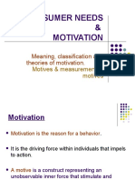 Consumer Needs & Motivation: Meaning, Classification and Theories of Motivation