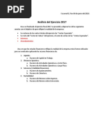 Analisis Del Ejercicio 2017 Razones Fianancieras y Estados Financieros