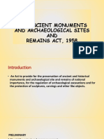 The Ancient Monuments and Archaeological Sites and Remains Act, 1958