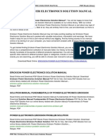 Fundamentals Fo Power Electronics Erickson Manual PDF