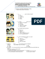 Soal Pas Ganjil Bahasa Inggris Kelas Viii