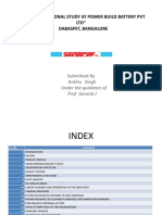 An Organizational Study at Power Build