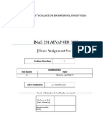 (Mae 201 Advanced DSP) : (Home Assignment No 1)