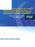 Application of Multi-Criteria Decision Analysis Methods To Comparative Evaluation of Nuclear Energy System: Scenario Options - KIND Approach and KIND Evaluation Tool