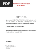 Certificado Laboral