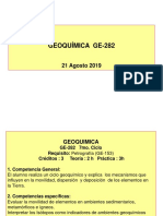 1 - Introducción Geoquímica 21 Agosto 19