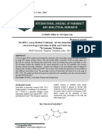 RP-HPLC Assay Method Validation For The Estimation of New Anti-Retroviral Drug Lamivudine in Bulk and Tablet Dosage Form