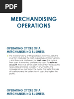 Merchandising Operations