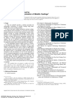 E1030-00 Examination of Metallic Castings-Radiography PDF